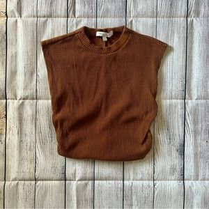 ▪️Brown Ruched Tank Top▪️